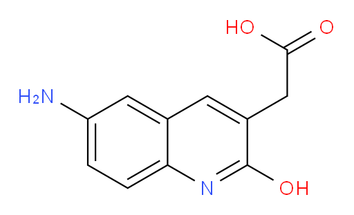 2-(6-amino-2-hydroxyquinolin-3-yl)acetic acid