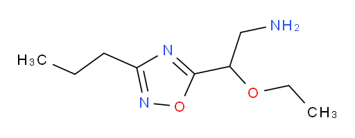 2-ethoxy-2-(3-propyl-1,2,4-oxadiazol-5-yl)ethan-1-amine
