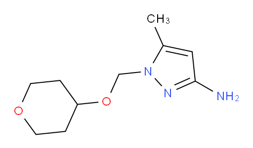 5-methyl-1-[(oxan-4-yloxy)methyl]-1H-pyrazol-3-amine