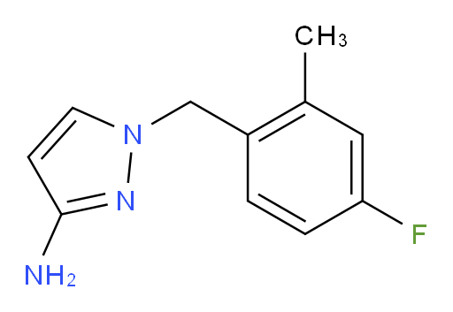 1-[(4-fluoro-2-methylphenyl)methyl]-1H-pyrazol-3-amine