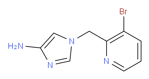 1-[(3-bromopyridin-2-yl)methyl]-1H-imidazol-4-amine