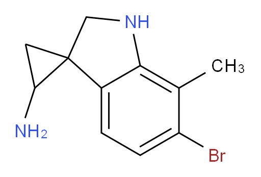 6'-bromo-7'-methyl-1',2'-dihydrospiro[cyclopropane-1,3'-indole]-2-amine