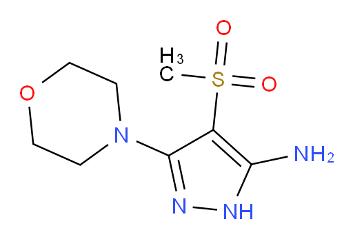 4-methanesulfonyl-3-(morpholin-4-yl)-1H-pyrazol-5-amine
