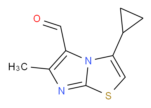 3-cyclopropyl-6-methylimidazo[2,1-b][1,3]thiazole-5-carbaldehyde