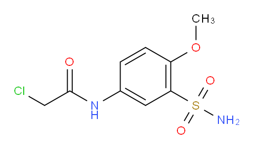 2-chloro-N-(4-methoxy-3-sulfamoylphenyl)acetamide