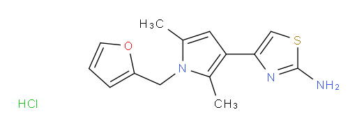4-{1-[(furan-2-yl)methyl]-2,5-dimethyl-1H-pyrrol-3-yl}-1,3-thiazol-2-amine hydrochloride