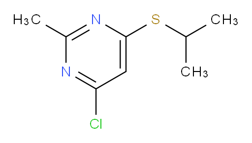 4-chloro-2-methyl-6-(propan-2-ylsulfanyl)pyrimidine
