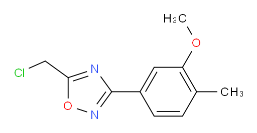 5-(chloromethyl)-3-(3-methoxy-4-methylphenyl)-1,2,4-oxadiazole