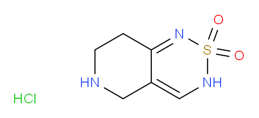 3H,5H,6H,7H,8H-2lambda6-pyrido[4,3-c][1,2,6]thiadiazine-2,2-dione hydrochloride