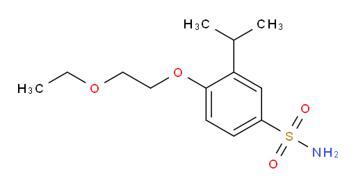 4-(2-ethoxyethoxy)-3-(propan-2-yl)benzene-1-sulfonamide