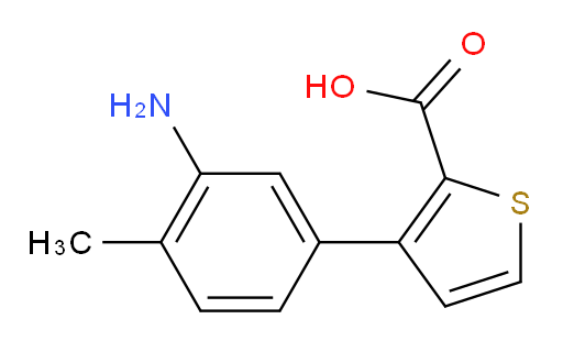 3-(3-amino-4-methylphenyl)thiophene-2-carboxylic acid