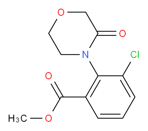 methyl 3-chloro-2-(3-oxomorpholin-4-yl)benzoate