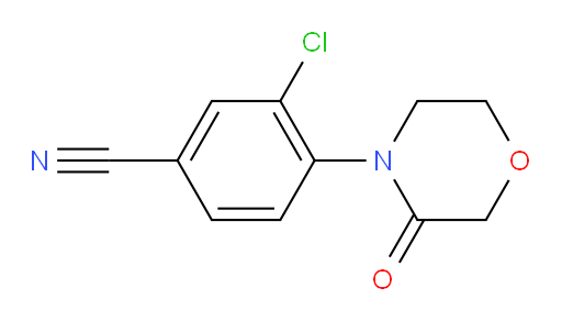 3-chloro-4-(3-oxomorpholin-4-yl)benzonitrile