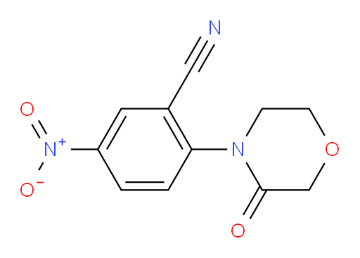5-nitro-2-(3-oxomorpholin-4-yl)benzonitrile