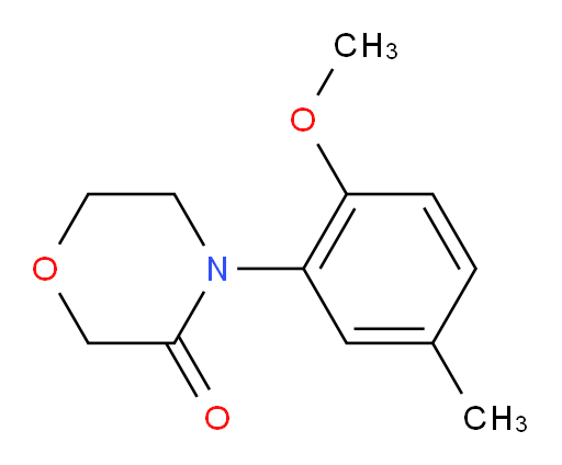 4-(2-methoxy-5-methylphenyl)morpholin-3-one