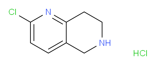1,6-Naphthyridine, 2-chloro-5,6,7,8-tetrahydro-, hydrochloride (1:1)