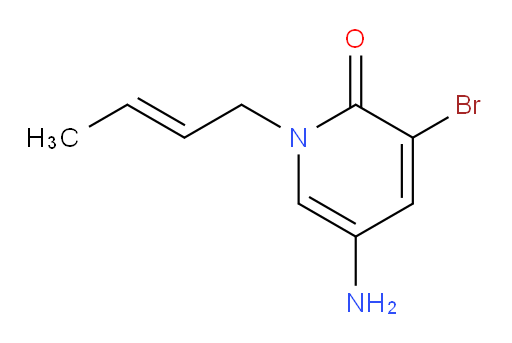 5-amino-3-bromo-1-(but-2-en-1-yl)-1,2-dihydropyridin-2-one