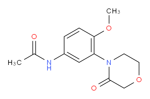 N-[4-methoxy-3-(3-oxomorpholin-4-yl)phenyl]acetamide