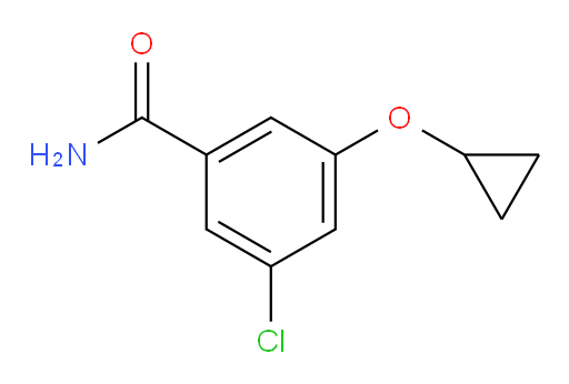 3-chloro-5-cyclopropoxybenzamide
