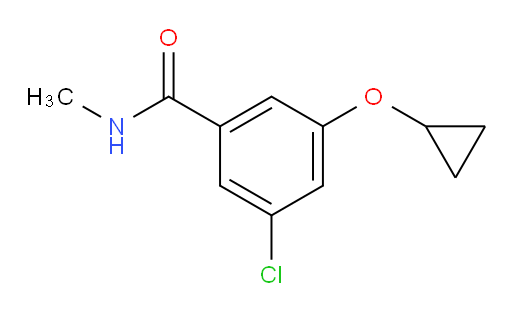 3-chloro-5-cyclopropoxy-N-methylbenzamide
