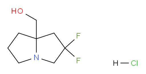 (2,2-difluorohexahydro-1H-pyrrolizin-7a-yl)methanol hydrochloride