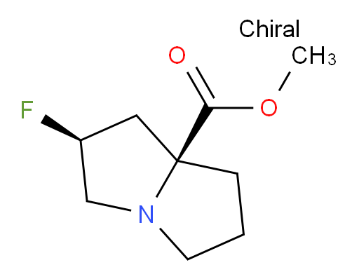 (2S,7aS)-methyl 2-fluorohexahydro-1H-pyrrolizine-7a-carboxylate