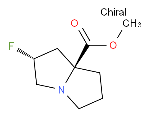 (2R,7aS)-methyl 2-fluorohexahydro-1H-pyrrolizine-7a-carboxylate