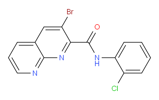 3-bromo-N-(2-chlorophenyl)-1,8-naphthyridine-2-carboxamide