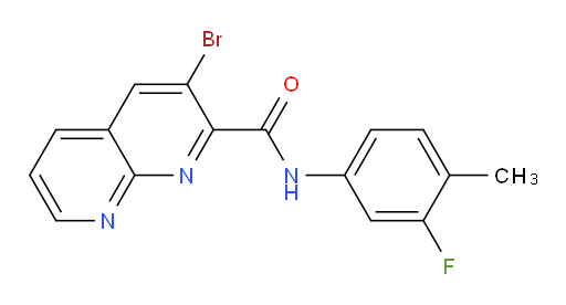 3-bromo-N-(3-fluoro-4-methylphenyl)-1,8-naphthyridine-2-carboxamide