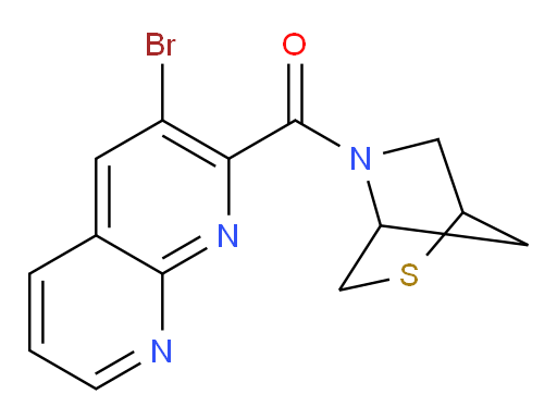 2-thia-5-azabicyclo[2.2.1]heptan-5-yl(3-bromo-1,8-naphthyridin-2-yl)methanone