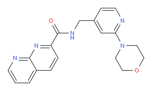 N-((2-morpholinopyridin-4-yl)methyl)-1,8-naphthyridine-2-carboxamide