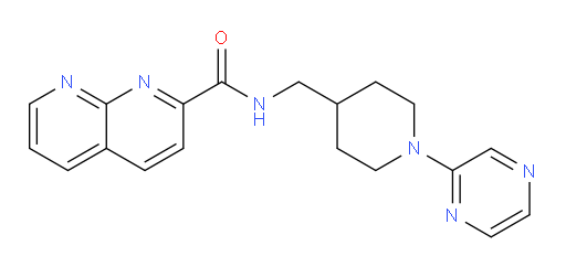 N-((1-(pyrazin-2-yl)piperidin-4-yl)methyl)-1,8-naphthyridine-2-carboxamide