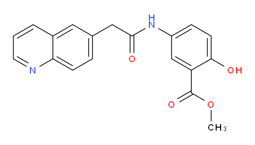 methyl 2-hydroxy-5-(2-(quinolin-6-yl)acetamido)benzoate
