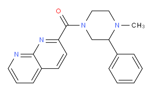 (4-methyl-3-phenylpiperazin-1-yl)(1,8-naphthyridin-2-yl)methanone