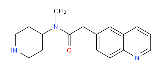 N-methyl-N-(piperidin-4-yl)-2-(quinolin-6-yl)acetamide