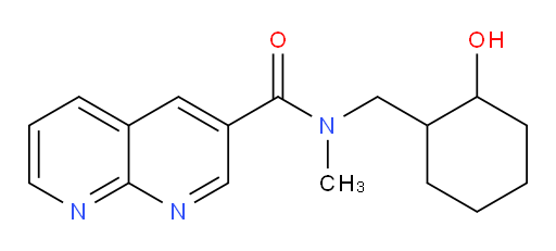 N-((2-hydroxycyclohexyl)methyl)-N-methyl-1,8-naphthyridine-3-carboxamide