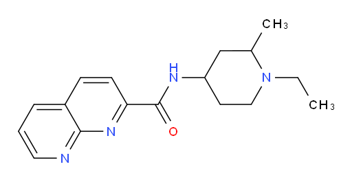 N-(1-ethyl-2-methylpiperidin-4-yl)-1,8-naphthyridine-2-carboxamide