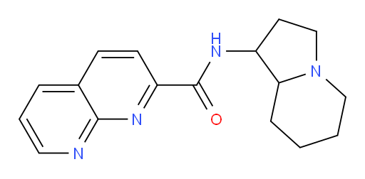 N-(octahydroindolizin-1-yl)-1,8-naphthyridine-2-carboxamide
