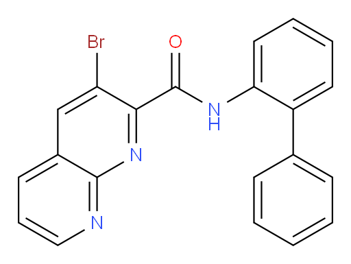 N-([1,1'-biphenyl]-2-yl)-3-bromo-1,8-naphthyridine-2-carboxamide