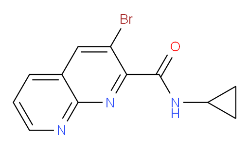 3-bromo-N-cyclopropyl-1,8-naphthyridine-2-carboxamide