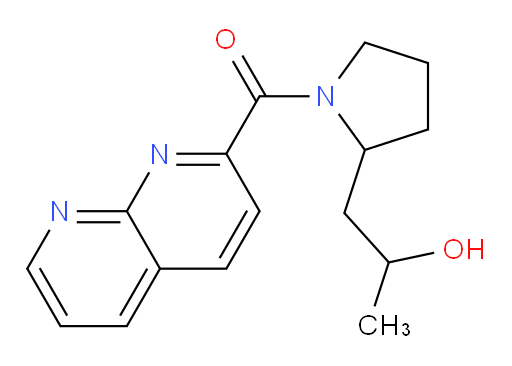 (2-(2-hydroxypropyl)pyrrolidin-1-yl)(1,8-naphthyridin-2-yl)methanone