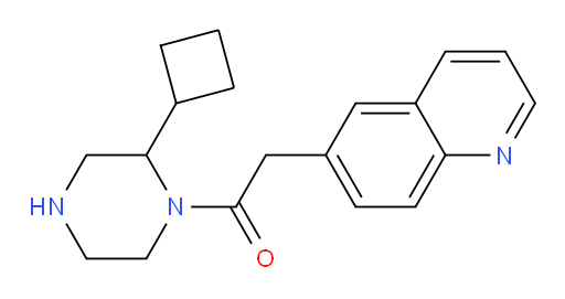 1-(2-cyclobutylpiperazin-1-yl)-2-(quinolin-6-yl)ethanone