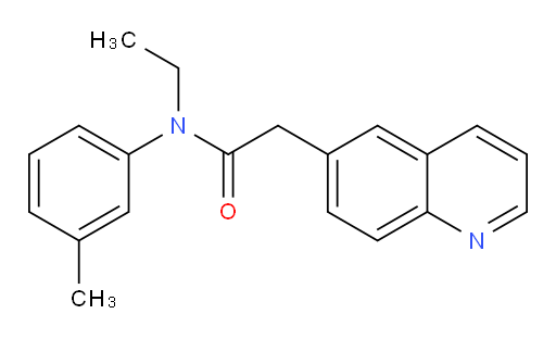 N-ethyl-2-(quinolin-6-yl)-N-(m-tolyl)acetamide