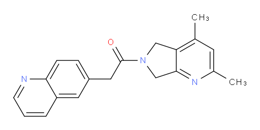 1-(2,4-dimethyl-5H-pyrrolo[3,4-b]pyridin-6(7H)-yl)-2-(quinolin-6-yl)ethanone