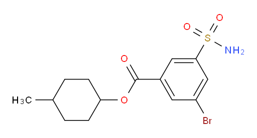4-methylcyclohexyl 3-bromo-5-sulfamoylbenzoate
