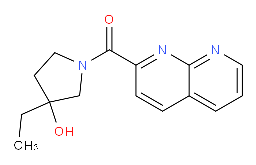 (3-ethyl-3-hydroxypyrrolidin-1-yl)(1,8-naphthyridin-2-yl)methanone