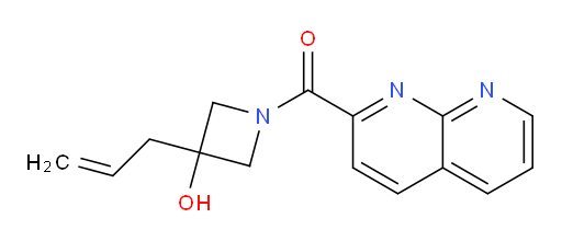 (3-allyl-3-hydroxyazetidin-1-yl)(1,8-naphthyridin-2-yl)methanone