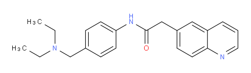 N-(4-((diethylamino)methyl)phenyl)-2-(quinolin-6-yl)acetamide