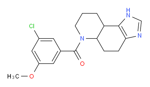 (3-chloro-5-methoxyphenyl)(5,5a,7,8,9,9a-hexahydro-1H-imidazo[4,5-f]quinolin-6(4H)-yl)methanone