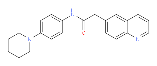 N-(4-(piperidin-1-yl)phenyl)-2-(quinolin-6-yl)acetamide